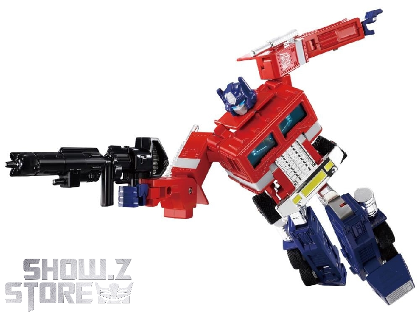 Anime-style Optimus Prime collectible with animation-inspired proportions Anime-style Optimus Prime collectible with animation-inspired proportions