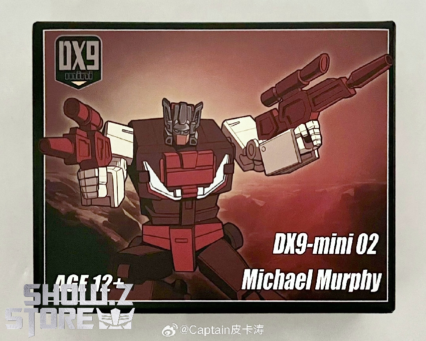 DX9 Mini 02 Michael Murphy Chromedome product box packaging with specifications DX9 Mini 02 Michael Murphy Chromedome product box packaging with specifications