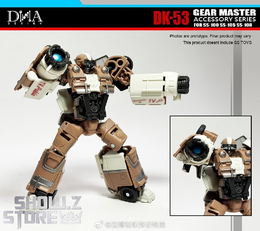 Bumblebee robot mode showcasing tan and black armor with upgrade pieces Bumblebee robot mode showcasing tan and black armor with upgrade pieces