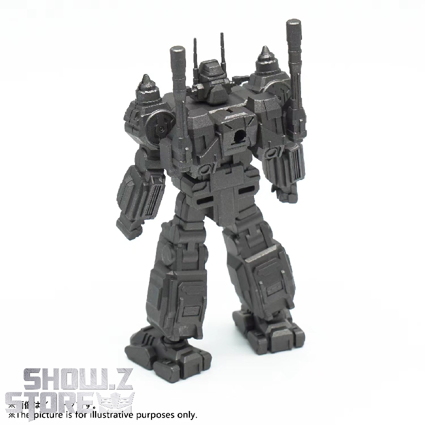 Gray Diaclone Robot Base GX Keychain mini robot figure standing Gray Diaclone Robot Base GX Keychain mini robot figure standing