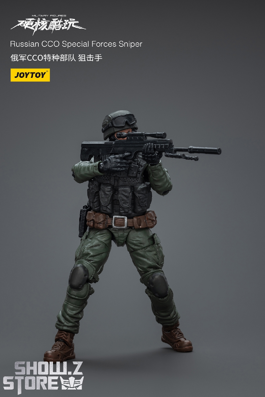 Single Russian special forces operative in tactical uniform with weapon systems Single Russian special forces operative in tactical uniform with weapon systems