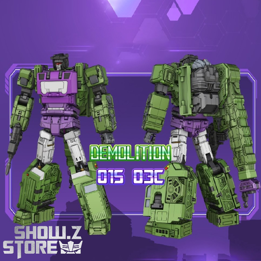 01-Studio Demolition Hook Desolator green lime purple wrecking truck robot 01-Studio Demolition Hook Desolator green lime purple wrecking truck robot