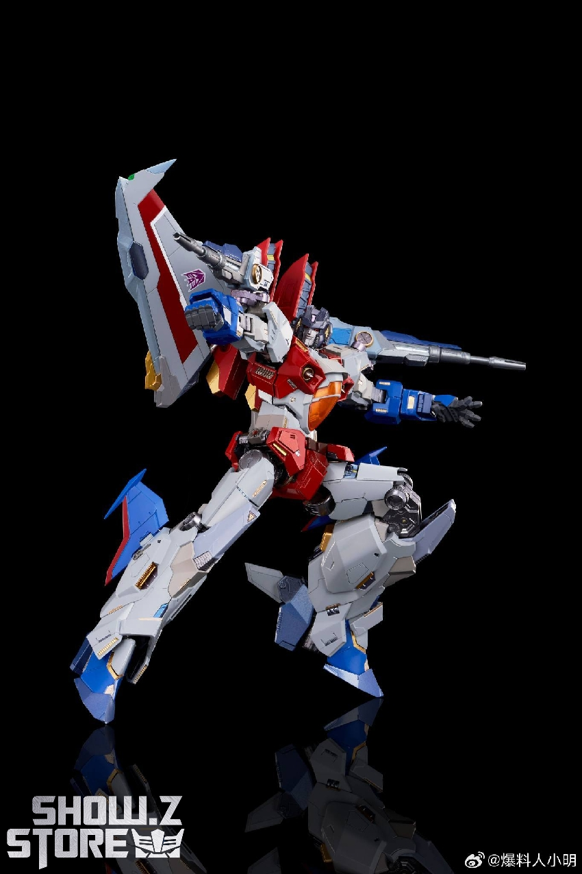 Transforming mech figure showcasing articulation and paint application Transforming mech figure showcasing articulation and paint application