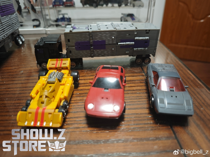 Magma Motormaster yellow red vehicle components laid out display Magma Motormaster yellow red vehicle components laid out display