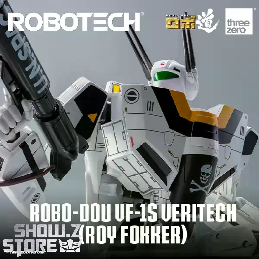 Threezero Robotech RoBo-Dou VF-1S Roy Focker Veritech fighter jet robot figure Threezero Robotech RoBo-Dou VF-1S Roy Focker Veritech fighter jet robot figure