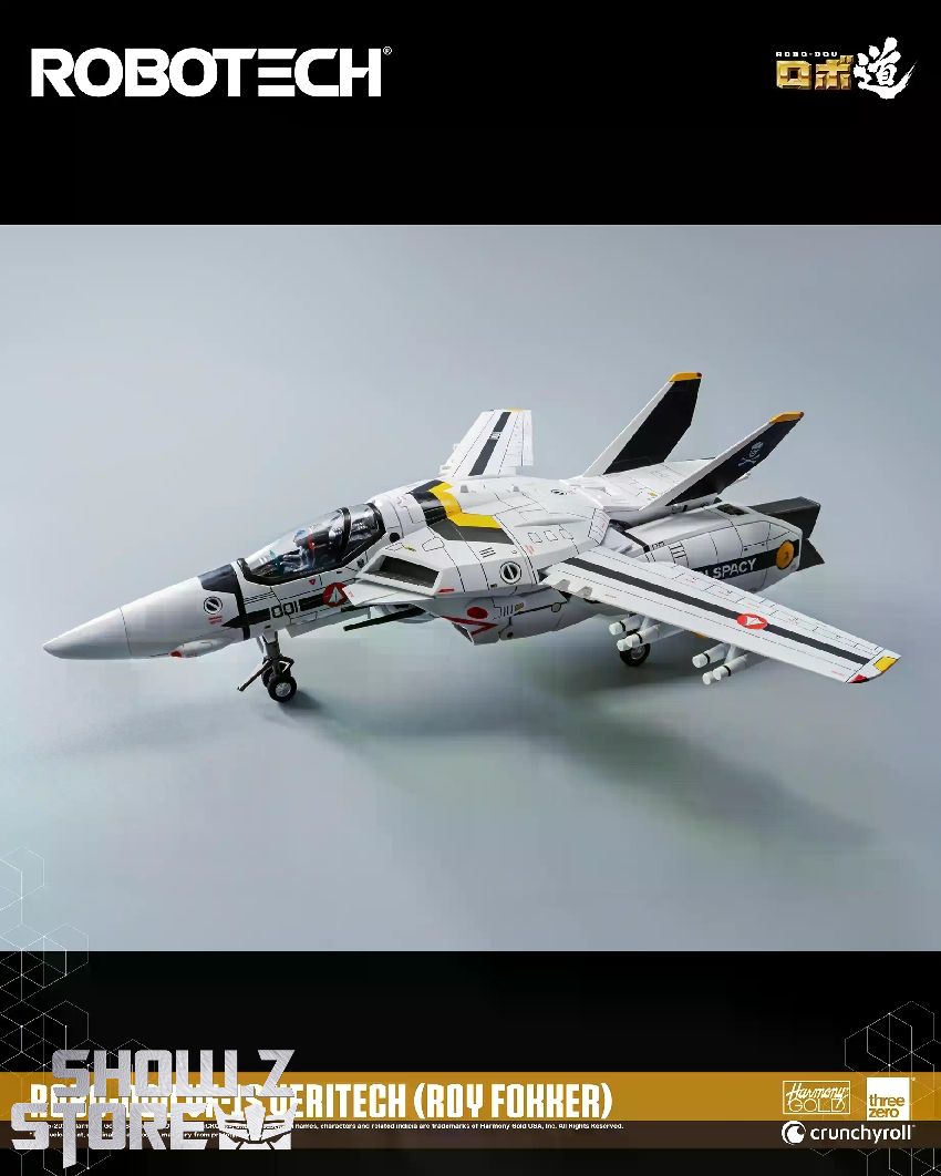 Robotech RoBo-Dou VF-1S Roy Focker robot figure complete accessories display Robotech RoBo-Dou VF-1S Roy Focker robot figure complete accessories display