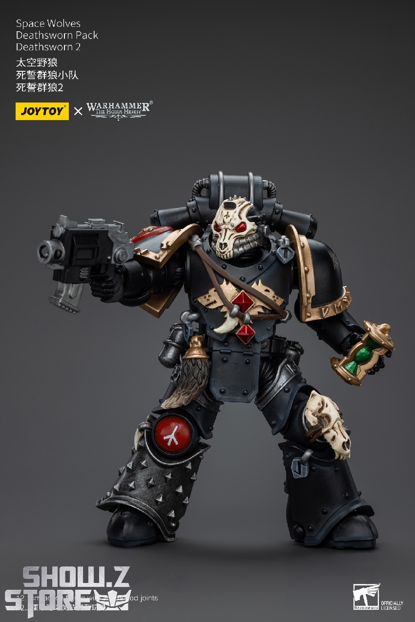 Space Wolves model displaying detailed armor segments and construction Space Wolves model displaying detailed armor segments and construction