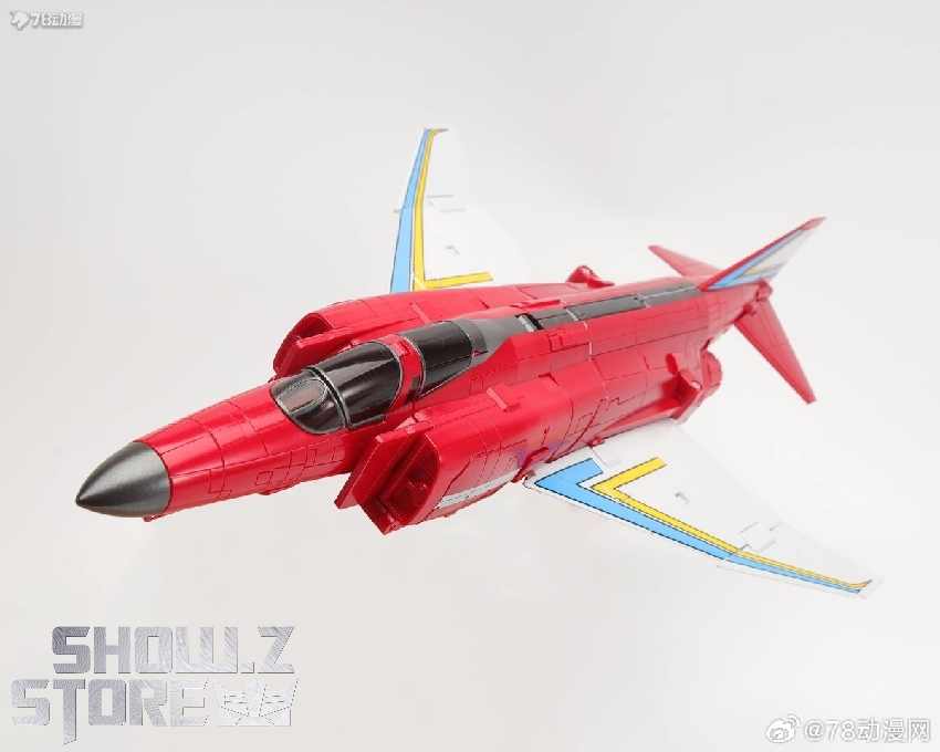 FansToys Viper Fireflight red jet aircraft flying mode dynamic FansToys Viper Fireflight red jet aircraft flying mode dynamic