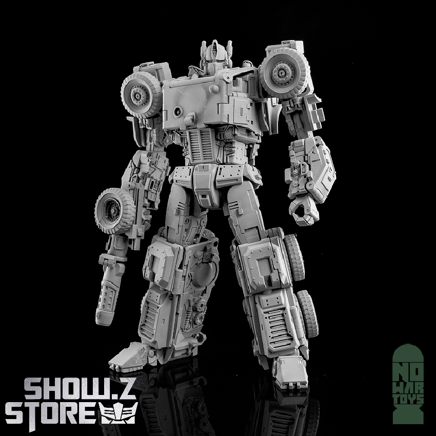 Back view showing complex mechanical structure of prime robot figure Back view showing complex mechanical structure of prime robot figure