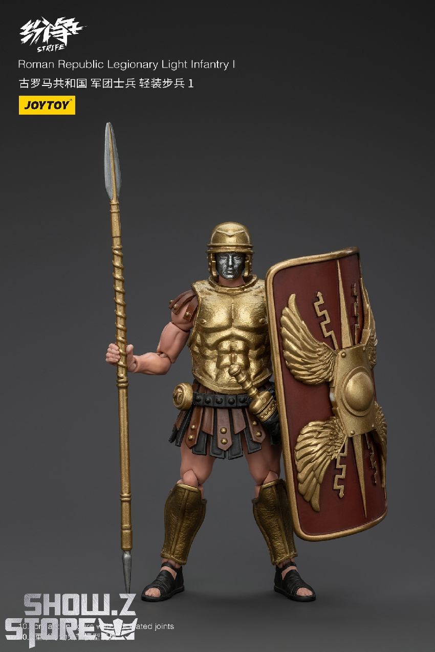 Strife Roman legionary light infantry golden armor soldier figure Strife Roman legionary light infantry golden armor soldier figure