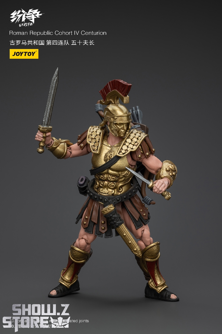 Strife Cohort IV golden centurion Roman soldier fully articulated Strife Cohort IV golden centurion Roman soldier fully articulated