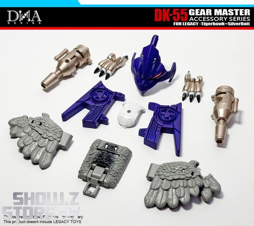 DNA Design DK-55 upgrade kit components showing original modified parts comparison DNA Design DK-55 upgrade kit components showing original modified parts comparison