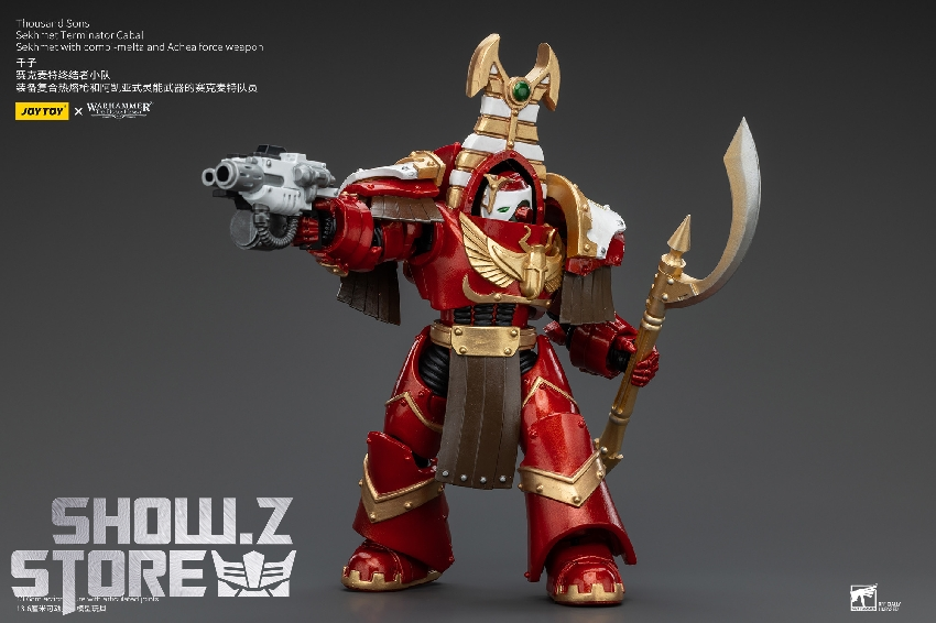 JoyToy Thousand Sons Space Marine in ornate red armor with weapon JoyToy Thousand Sons Space Marine in ornate red armor with weapon