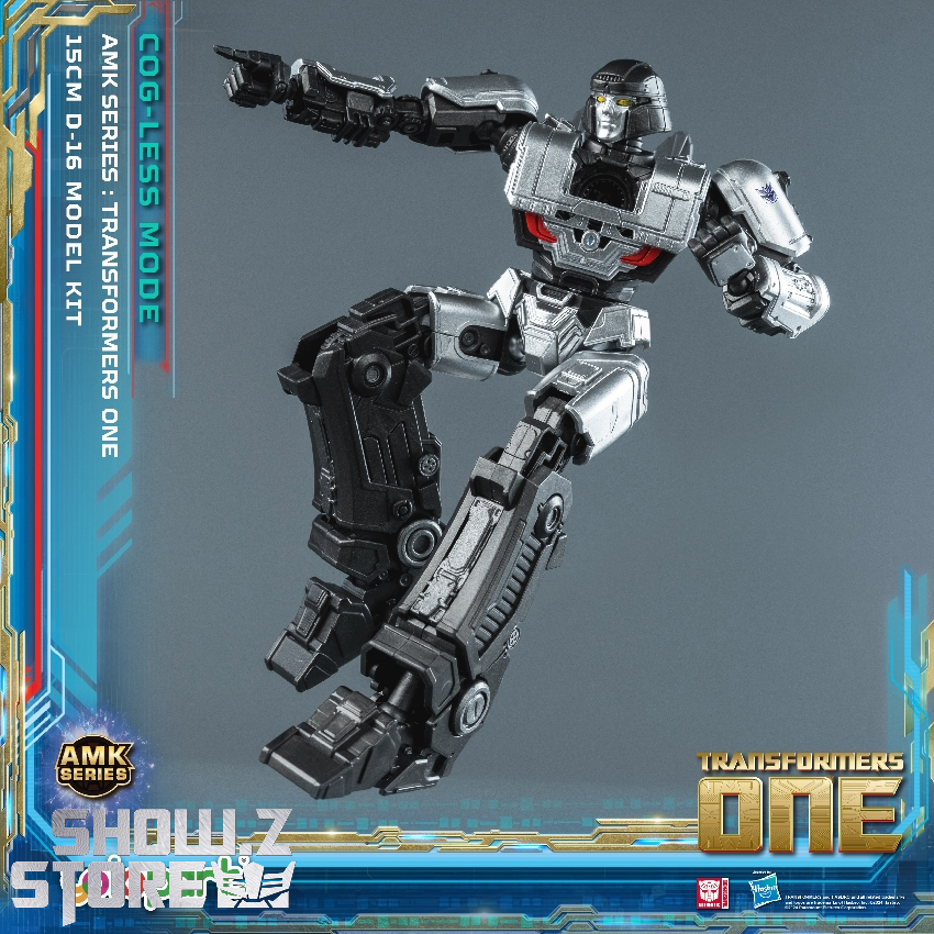 Megatron D-16 cog-less figure in dynamic action pose extended limbs Megatron D-16 cog-less figure in dynamic action pose extended limbs