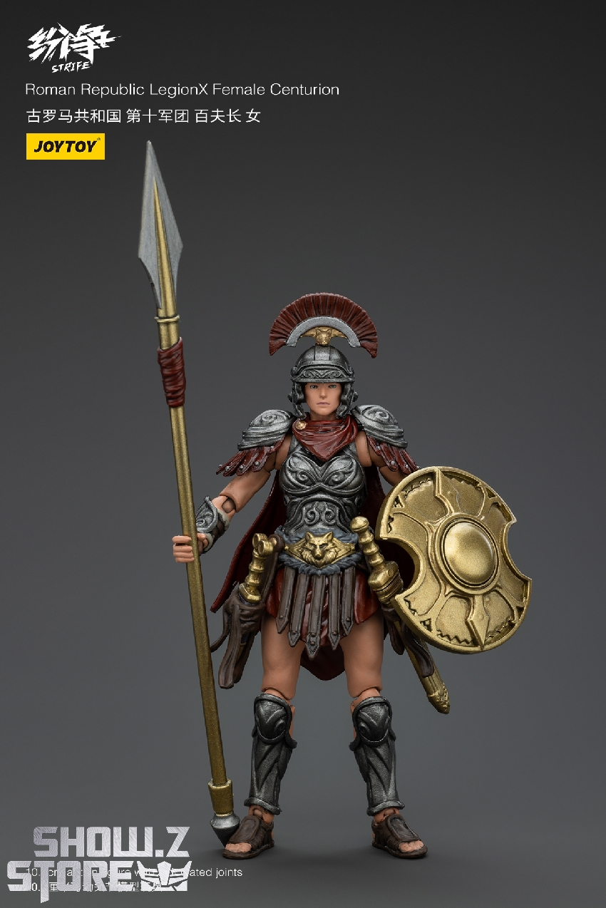 JoyToy 1/18 Strife Roman female soldier with spear shield armor JoyToy 1/18 Strife Roman female soldier with spear shield armor