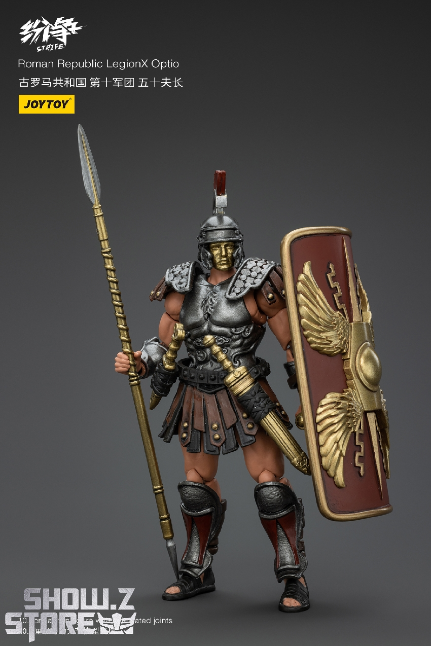 JoyToy 1/18 Strife Roman Optio officer figure with spear shield JoyToy 1/18 Strife Roman Optio officer figure with spear shield