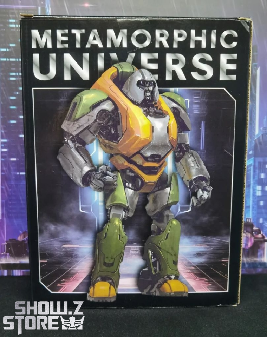 Yellow and black Metamorphic Universe action figure in packaging Yellow and black Metamorphic Universe action figure in packaging