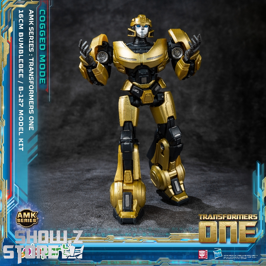 Bumblebee cogged robot in dynamic action pose with mechanical transformation Bumblebee cogged robot in dynamic action pose with mechanical transformation
