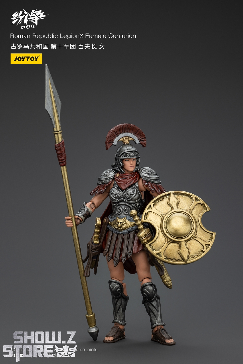 Detailed Roman female warrior action figure with helmet armor Detailed Roman female warrior action figure with helmet armor