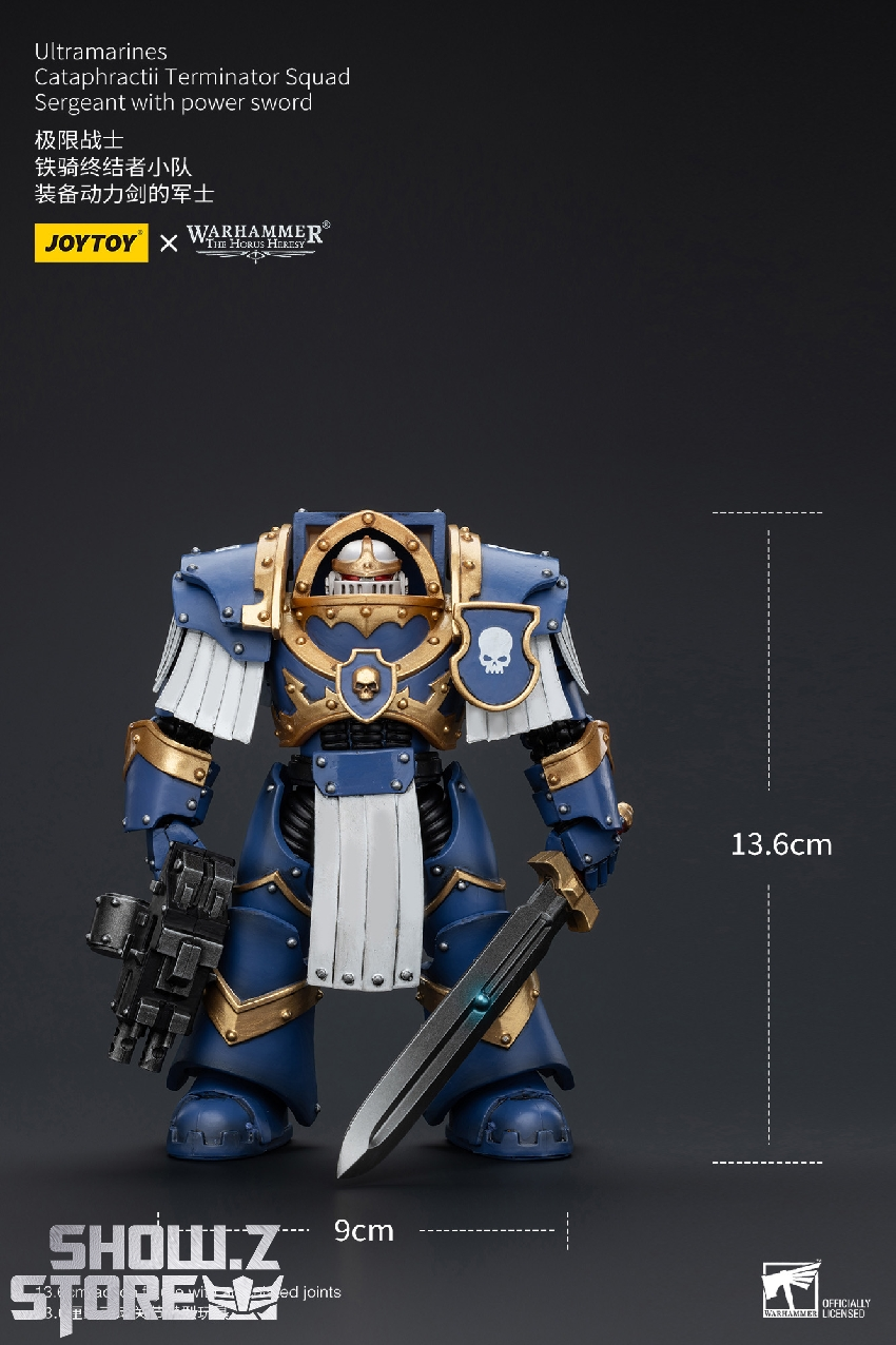 Warhammer 40K Ultramarines soldier showing detailed armor plating heraldry Warhammer 40K Ultramarines soldier showing detailed armor plating heraldry