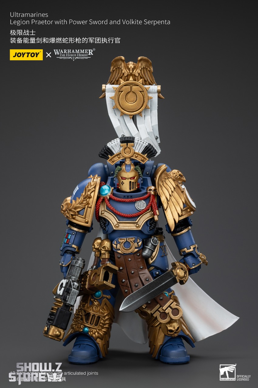 JoyToy Ultramarines Legion Praetor with Power Sword and Volkite Serpenta JoyToy Ultramarines Legion Praetor with Power Sword and Volkite Serpenta