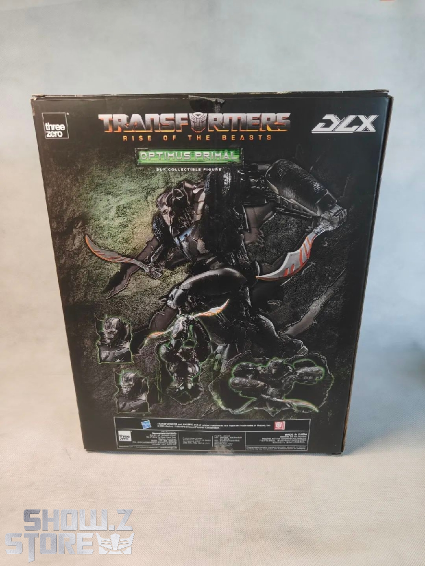 Threezero Optimus Primal robot box set with included accessories and product packaging Threezero Optimus Primal robot box set with included accessories and product packaging