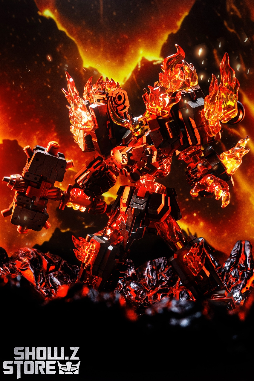 Detailed robot torso with intricate mechanical orange and black armor Detailed robot torso with intricate mechanical orange and black armor