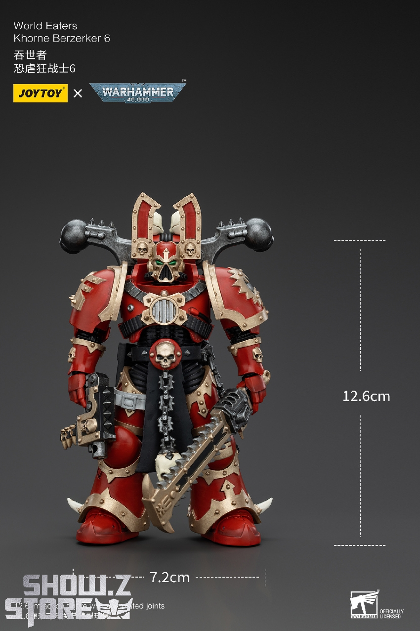 Frontal display of detailed action figure with extended weapon systems Frontal display of detailed action figure with extended weapon systems