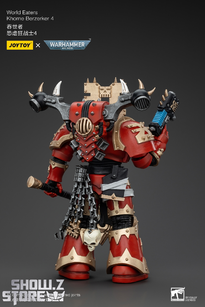 Dynamic posed action figure with raised weapons and aggressive stance Dynamic posed action figure with raised weapons and aggressive stance