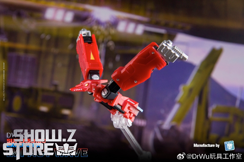 Dr.Wu DW-E55 mini cassette red flying robot jet aircraft Dr.Wu DW-E55 mini cassette red flying robot jet aircraft