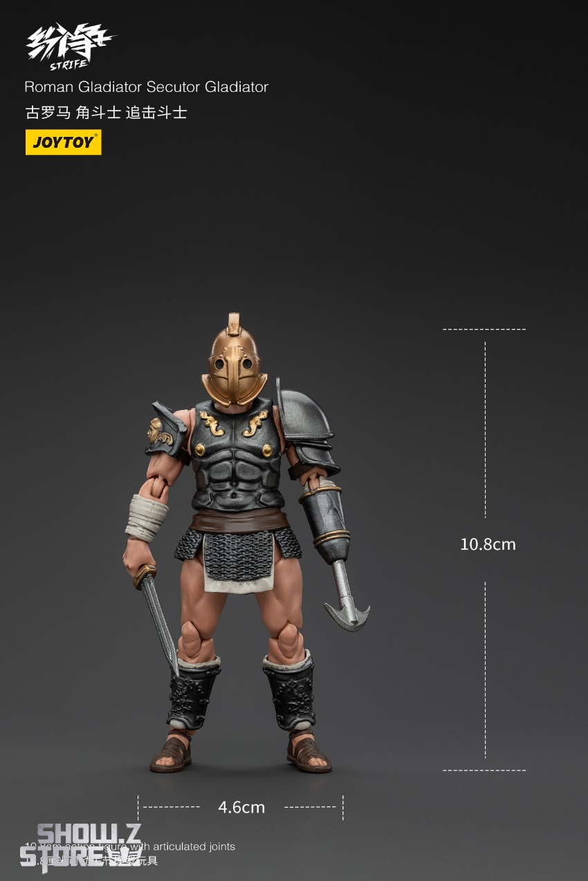 JoyToy Strife Roman Gladiator Secutor warrior golden helmet armor JoyToy Strife Roman Gladiator Secutor warrior golden helmet armor
