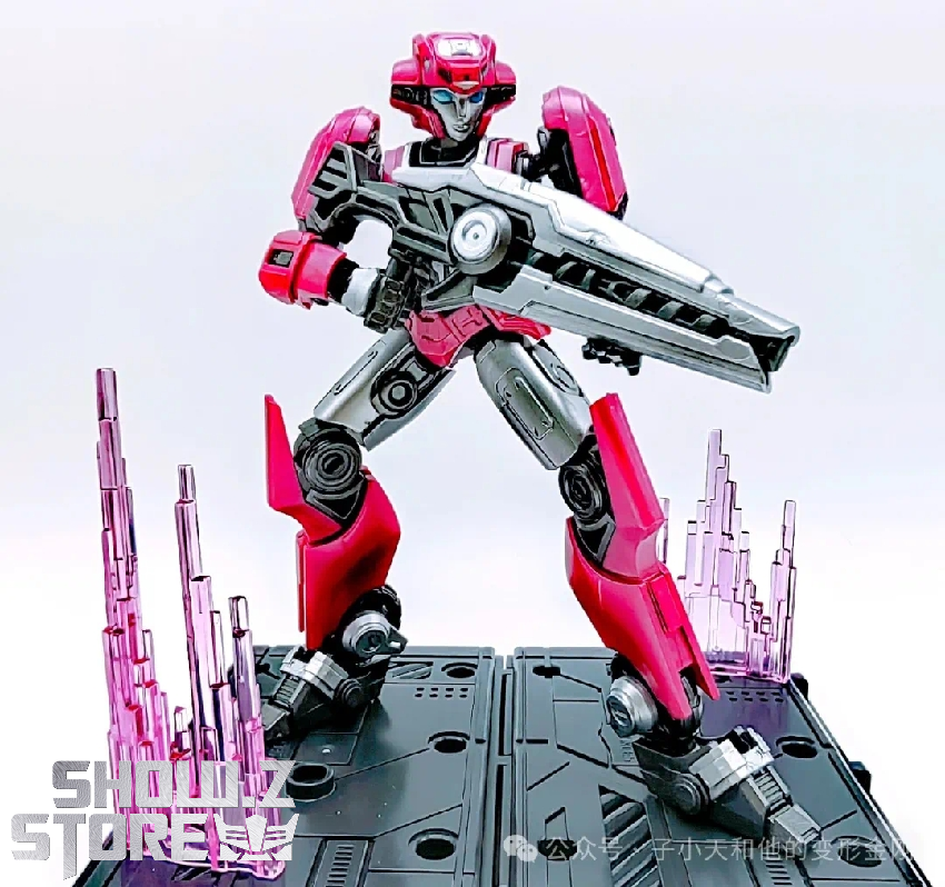 Blokees Transformers pink collectible robot model kit character display Blokees Transformers pink collectible robot model kit character display