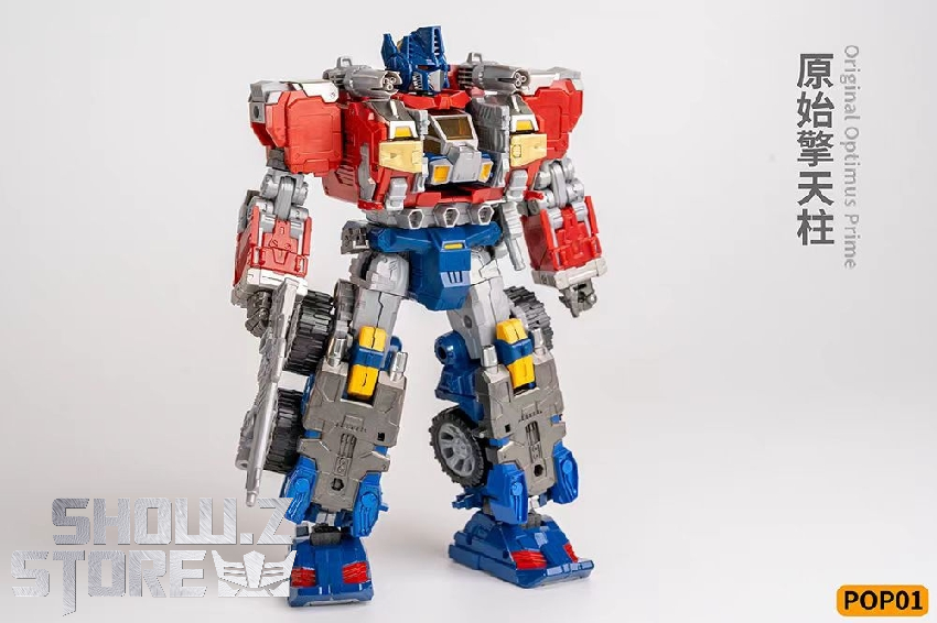 4th Party Diaclone POP01 original Optimus Prime red blue silver transformation 4th Party Diaclone POP01 original Optimus Prime red blue silver transformation