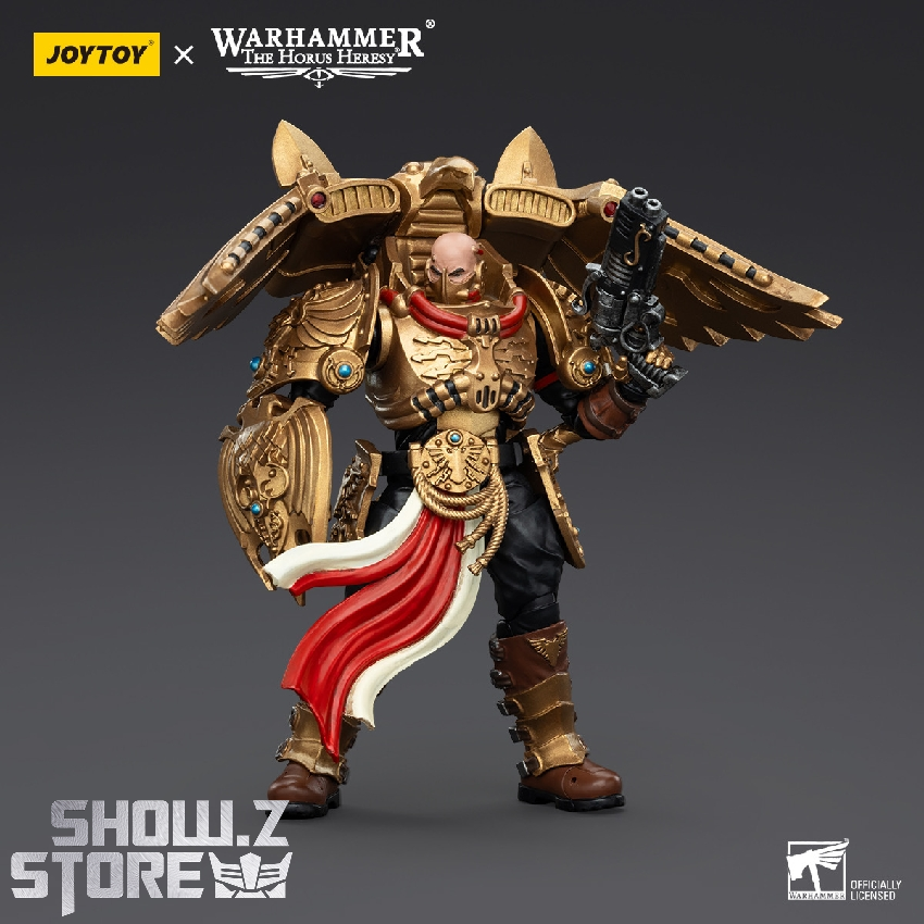 Warhammer 40K miniature warrior displaying martial pose with sword Warhammer 40K miniature warrior displaying martial pose with sword