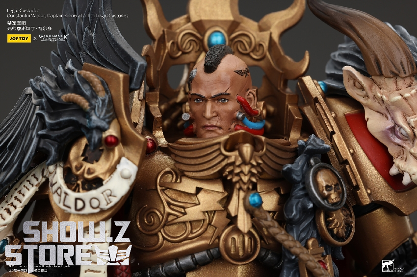 JoyToy Legio Custodes Warhammer elite warrior complete accessory display JoyToy Legio Custodes Warhammer elite warrior complete accessory display