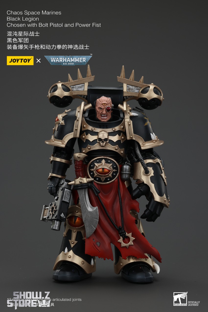 JoyToy Warhammer 40K Chaos Space Marines warrior skull face armor JoyToy Warhammer 40K Chaos Space Marines warrior skull face armor