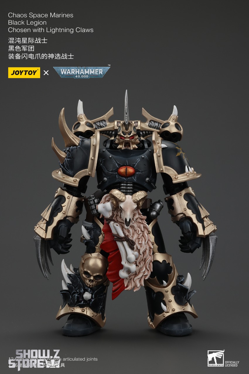 JoyToy Warhammer 40K Chaos Space Marines armored figure lightning effects JoyToy Warhammer 40K Chaos Space Marines armored figure lightning effects