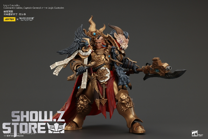 Three Legio Custodes warriors different weapon configurations armor details Three Legio Custodes warriors different weapon configurations armor details