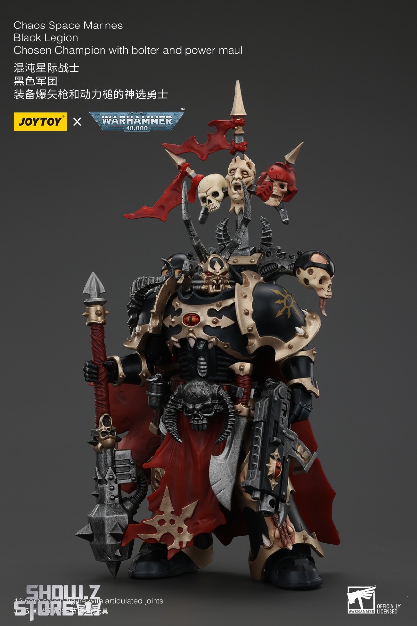 Dark warrior with horns and bone decorative elements Dark warrior with horns and bone decorative elements