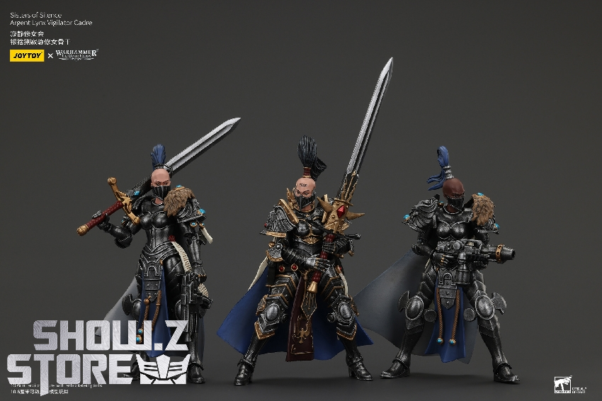 JoyToy Sisters of Silence warrior intricate black armor sword weapon JoyToy Sisters of Silence warrior intricate black armor sword weapon