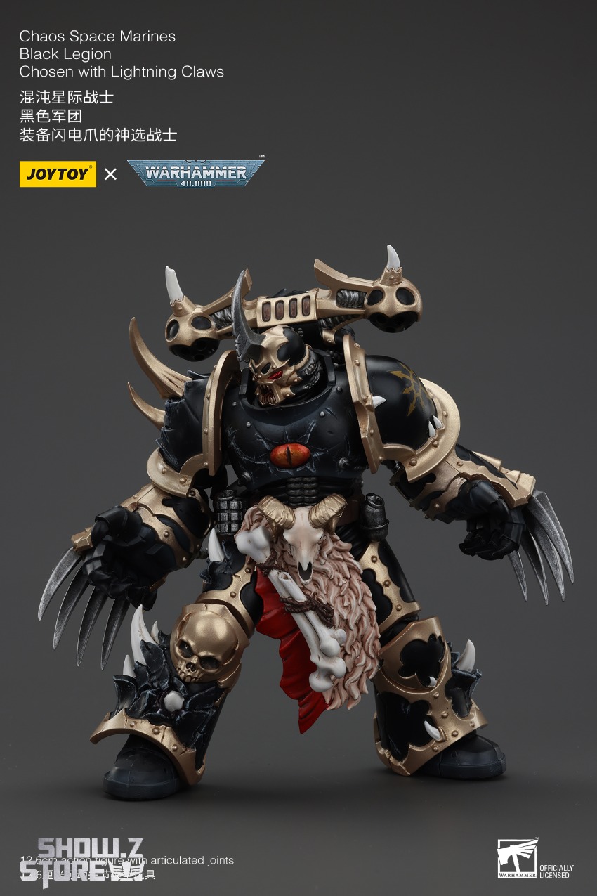 Chaos space marine with complex armor and details Chaos space marine with complex armor and details