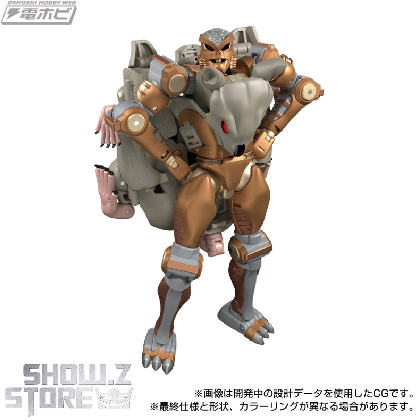 Full articulated robot combat stance orange chest lights missile launcher Full articulated robot combat stance orange chest lights missile launcher