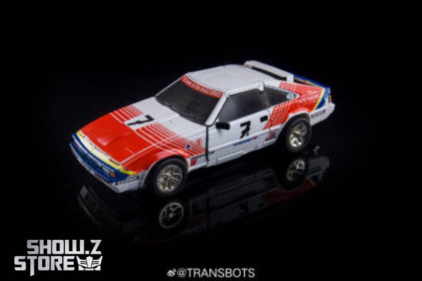 XTransbots Downshift Racer Type red white car door open pose XTransbots Downshift Racer Type red white car door open pose