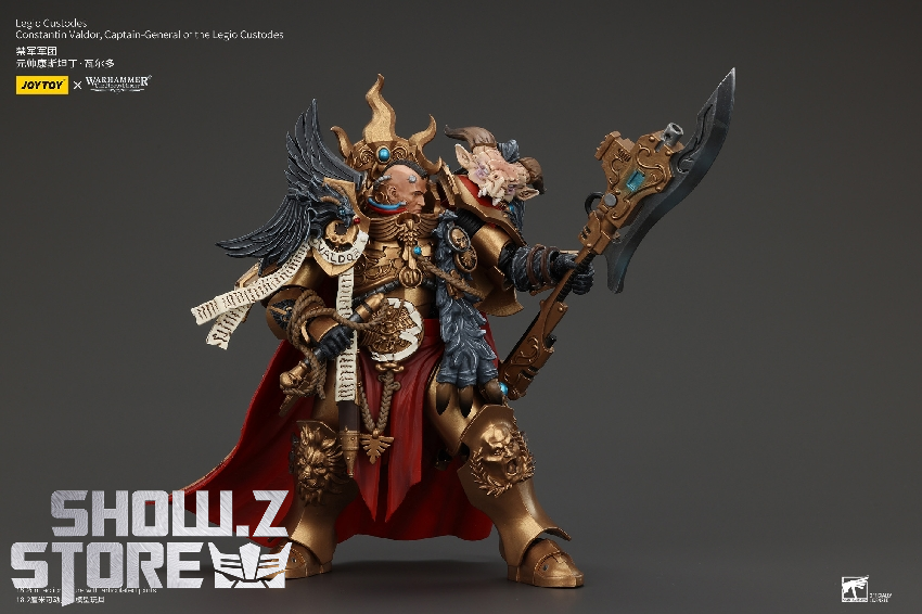 Warhammer Horus Heresy Legio Custodes armored warrior elaborate helmet crest Warhammer Horus Heresy Legio Custodes armored warrior elaborate helmet crest