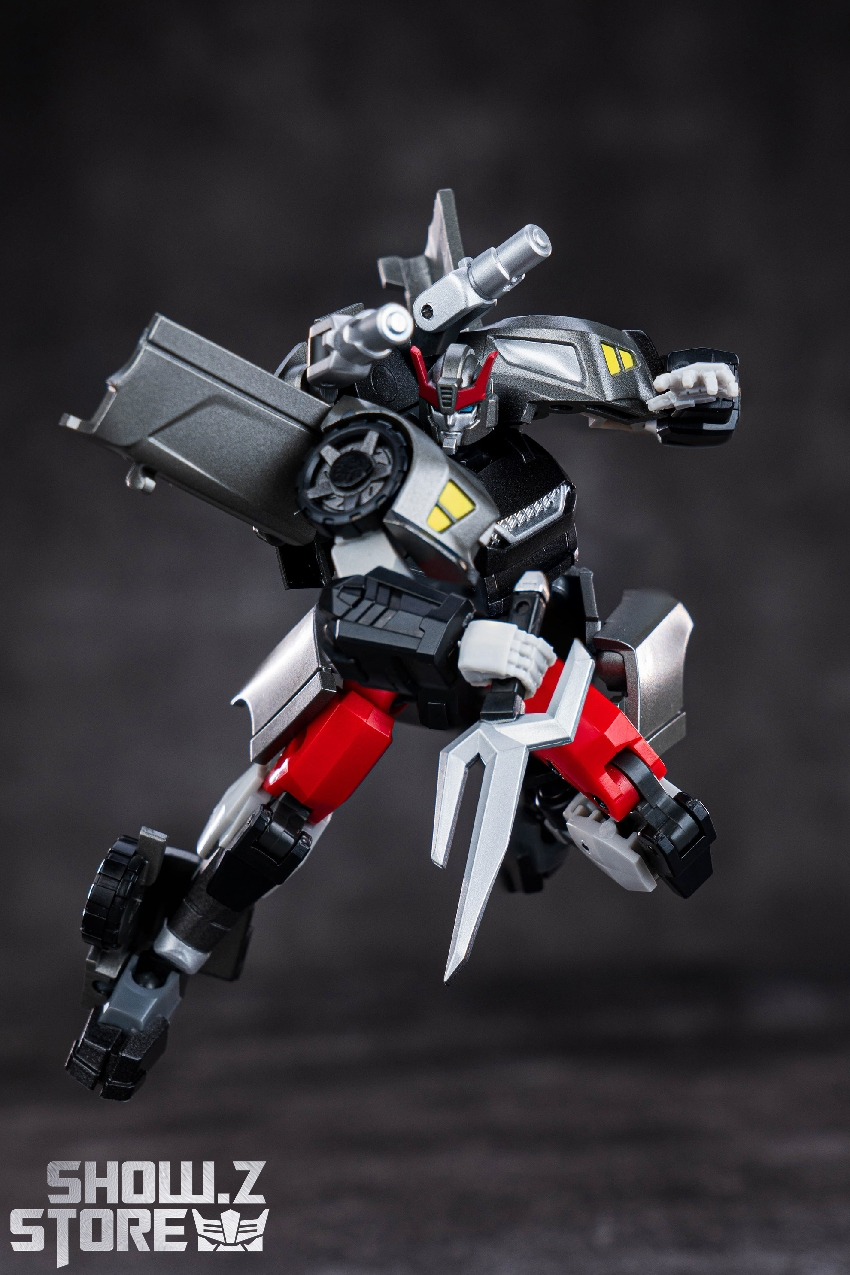 IronFactory Bluestreak dynamic aerial action pose robot IronFactory Bluestreak dynamic aerial action pose robot