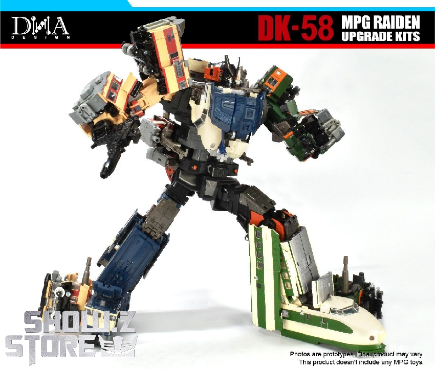DNA Design upgrade kit components for Masterpiece Gattai Raiden DNA Design upgrade kit components for Masterpiece Gattai Raiden