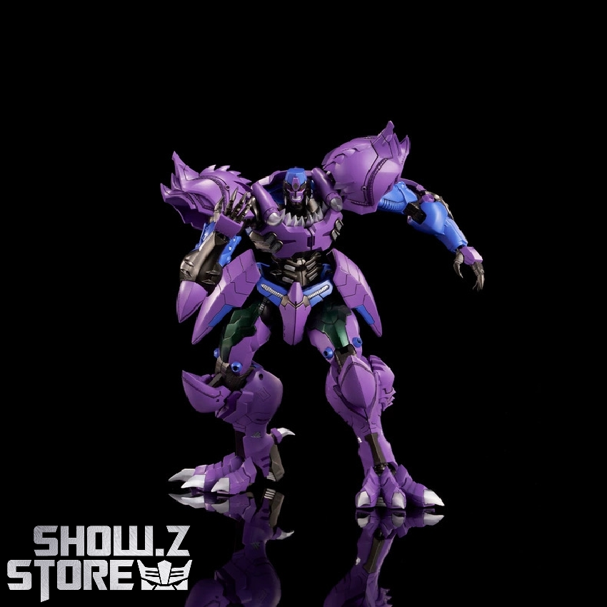 Transformers Beast Wars purple robot with spiky beast features poseable joints Transformers Beast Wars purple robot with spiky beast features poseable joints