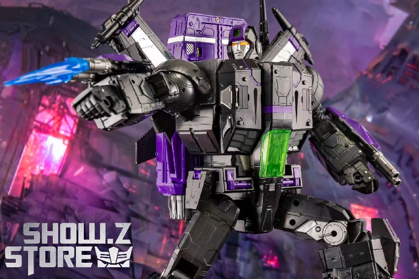 Purple spacecraft jet green wing highlights flight configuration Purple spacecraft jet green wing highlights flight configuration