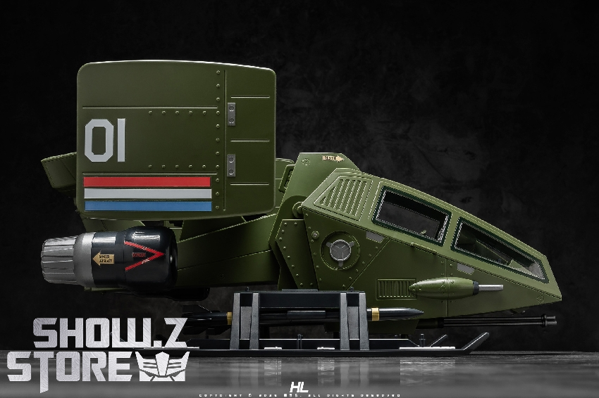 Detailed side view of Air Eagle with sealed missile pod and deployment system Detailed side view of Air Eagle with sealed missile pod and deployment system