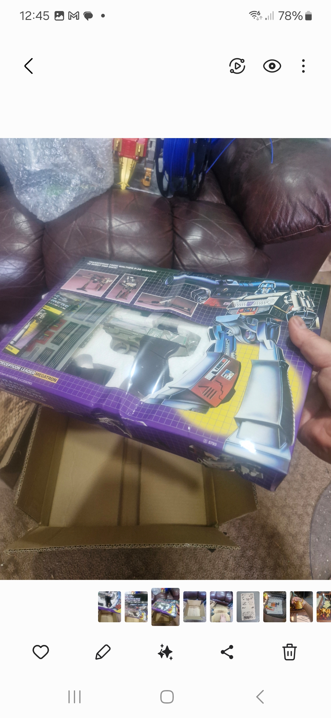 4th Party Transformers G1 Megatron purple yellow gun robot 4th Party Transformers G1 Megatron purple yellow gun robot